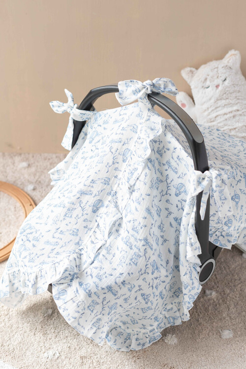 Stroller Set - Toile De Jouy / Blue