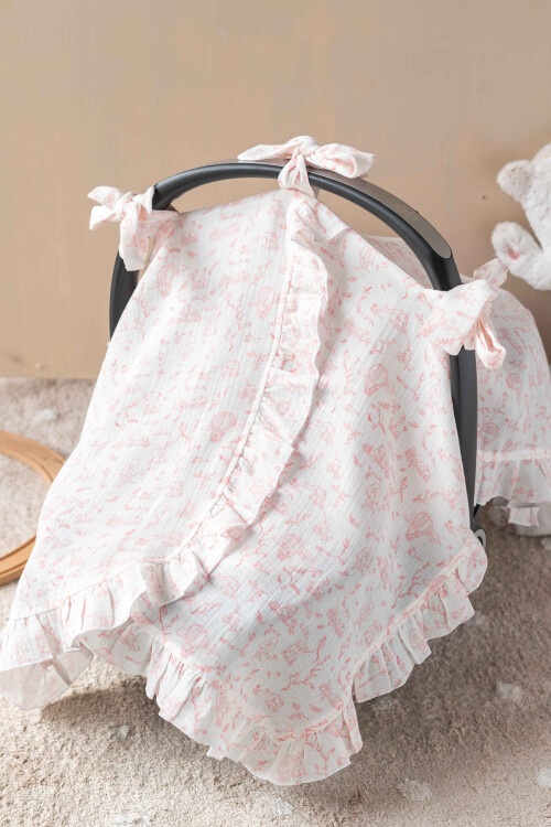 Stroller Set - Toile De Jouy / Pink