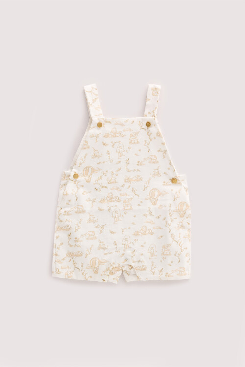 Baby Overalls - Toile de Jouy / Beige