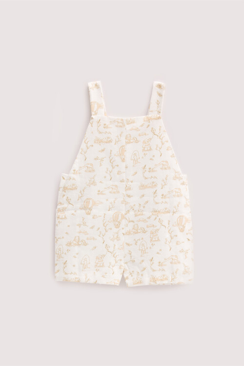 Baby Overalls - Toile de Jouy / Beige