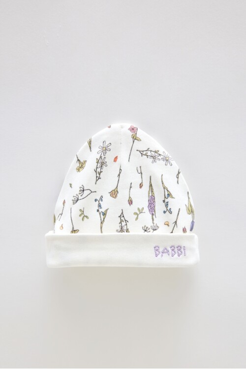 Newborn Bib & Hat Set - Spring