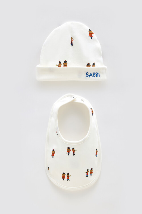 Newborn Bib & Hat Set - Tin Soldier