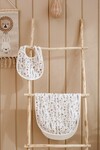 Muslin Burp Cloth & Bib Set  -Spring