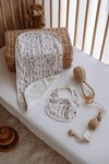 Muslin Burp Cloth & Bib Set  -Spring