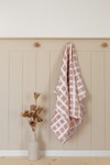 Polka Dot 4-Layer Muslin Baby Blanket 90x120 cm - Powder Pink