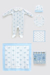 Newborn Set (5 Piece) - Ribbon/Blue