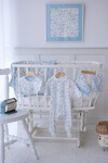 Newborn Set (5 Piece) - Toile De Jouy/Blue