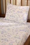 BABY/CHILD SHEET SET - TOILE DE JOUY / BLUE