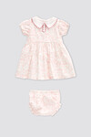 Kız Bebek Elbisesi - Toile De Jouy / Pembe