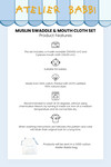 Muslin Swaddle and 3 Piece Mouth Cloth Set - Funfair