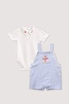 Baby Overalls & Embroidered Body Set- Funfair